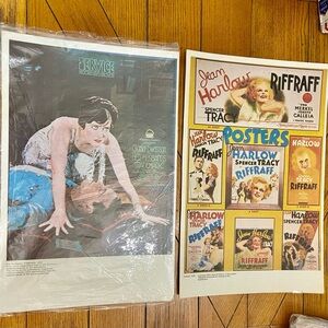 1922 Her Husband’s Trademark and  1935 Riffraff Movie Posters